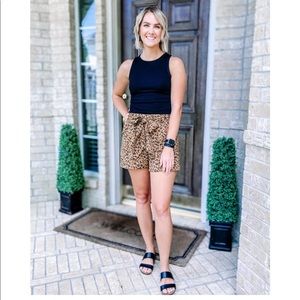 High Rise Tie waist Shorts